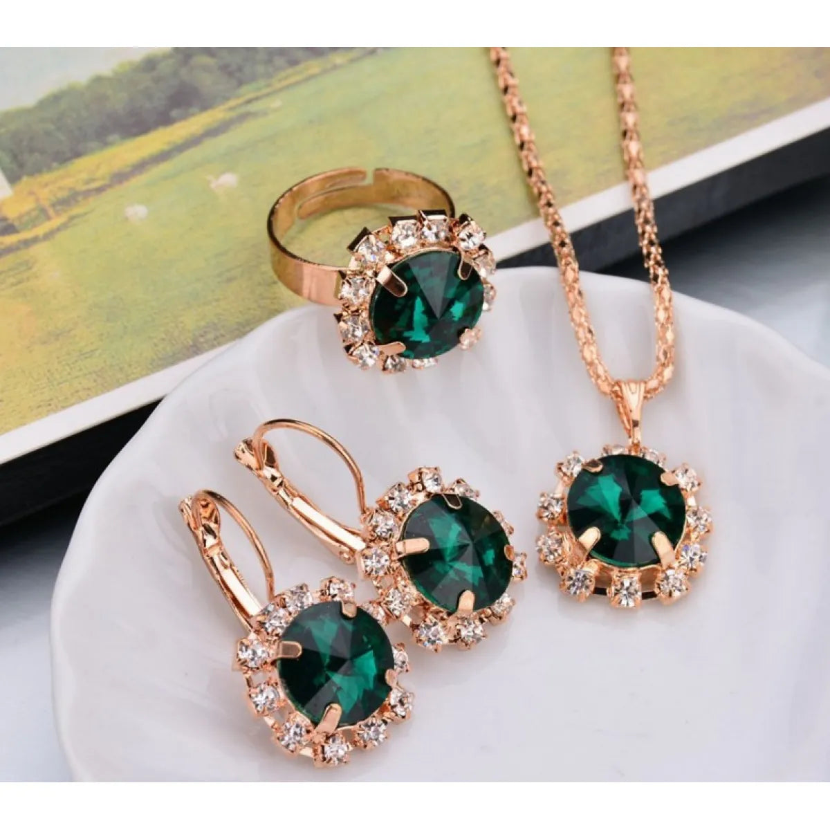 Fashion Crystal Jewelry Set