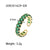Colorful Copper CZ Oval Rings