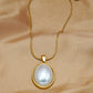 Lxalry Golden Oval Jewelry Set