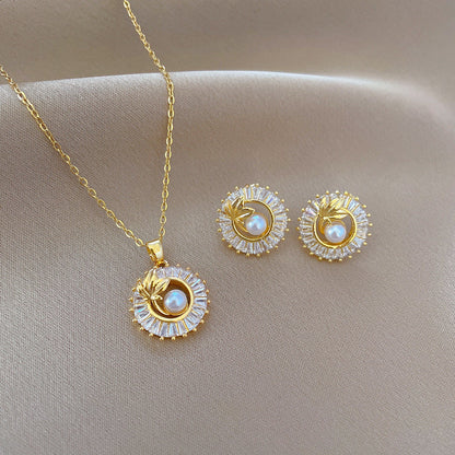 Square Diamond Ring & Jewelry Set